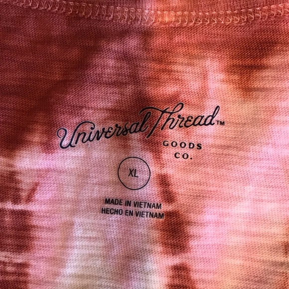 Universal Thread Pink and Brown Tie-Dye Sleeveless Maxi Dress - Picture 3 of 5